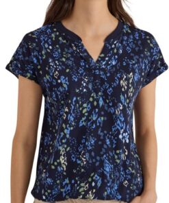 Cecil 3230895 Camiseta con Cuello Dividido y Estampado Mujer (Pack de 1)