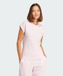 adidas Women's Camiseta Essentials Linear Cotton