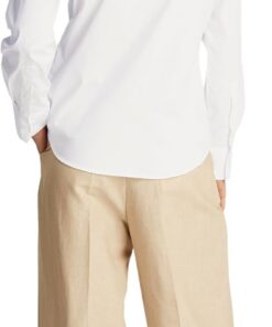 Tommy Hilfiger Camisa Mujer Poplin Regular con Cuello francés