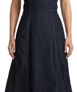 G-Star Corset Flare Dress SL Wmn Vestido Informal Mujer