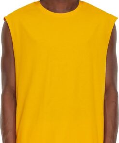 Urban Classics Open Edge Sleeveless tee Hombre Camiseta Negro Regular