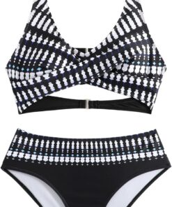 Bañadores Mujer Natacion Tallas Grandes Bikini para Mujeres Push Up Cuello En V Traje De Baño De Dos Piezas Sexy Halter Conjunto De Bikinis Ropa De Playa Verano Piscina Vikinis Set con Impresión