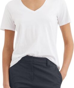 Marc OߴPolo Mujer Camiseta con Cuello de Pico Regular fit