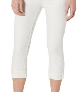 Amazon Essentials Vaqueros Tipo Capri de Tiro Medio, Corte Ajustado y Elasticidad Media Mujer