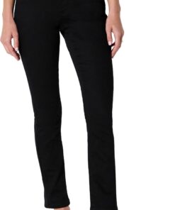 Amazon Essentials Vaqueros Rectos de Tiro Medio, Corte Ajustado y Elasticidad Media Mujer