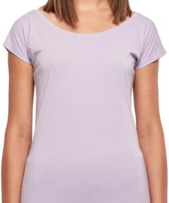 Build Your Brand Bb013-ladies Wide Neck tee Camiseta Mujer (Pack de 1)