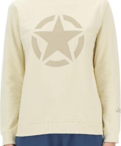 Jeep J Woman Round Neck Sweatshirt Star Large Print J24s Sudadera Mujer (Pack de 1)