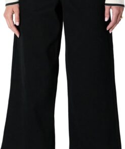 Amazon Essentials Vaqueros Tobilleros de Talle Alto y Pernera Ancha Mujer