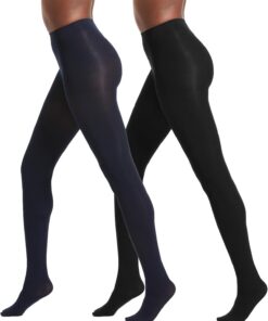 No Nonsense Medias de Control Superopacas Mallas Mujer (Pack de 2)