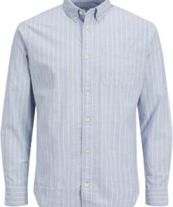 Jack & Jones Jjeoxford Shirt L/S S21 Noos, Camisa Hombre