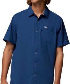 Columbia PFG Slack Tide Camp Shirt, Camisa De Manga Corta para Senderismo Y Trekking para Hombre