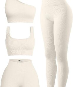 OIERD Conjuntos de entrenamiento para mujer Mujer (Pack de 4)