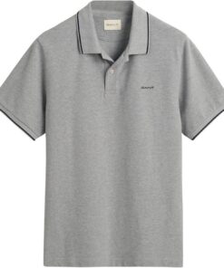 GANT Tipping SS Pique Polo Camisa de Polo Hombre (Pack de 1)