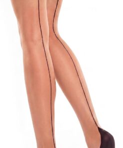 Glamory Glamory Delight 20 Delight 20 medias de tirantes con costura Mujer (Pack de 2)