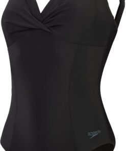 Speedo Shaping Cross Knot 1 Piece Swimsuit | Shapewear | Beach and Holiday Swimwear Traje de baño Mujer (Pack de 1)
