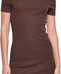 Urban Classics Tb1501-ladies Off Shoulder Rib Dress Vestido Mujer
