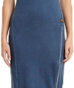 G-Star Mujer Overdyed Asymmetric Zip Dress