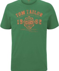 TOM Tailor Camiseta para Hombre con Logotipo Estampado de algodón