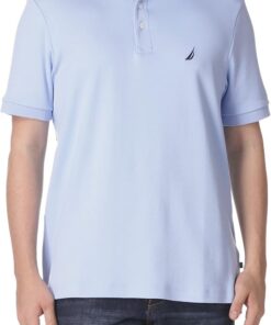 Nautica Classic Fit Short Sleeve Solid Tipped Collar Soft Polo Shirt Camisa de Polo Hombre (Pack de 1)