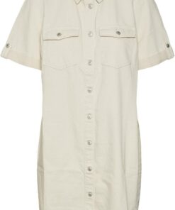 Vero Moda Vmjennie LS Short Denim Dress Mix Noos Vestido Vaquero Mujer (Pack de 1)