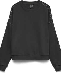 VERO MODA Vmlotte Trina LS Sweat Box Ga BF, Negro, XS
