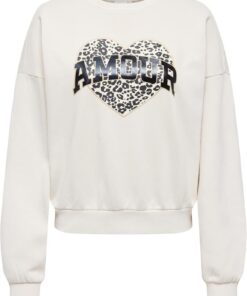ONLY Onllauren Life L/S Animal O-Neck CC Swt para Mujer