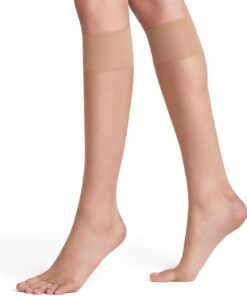 FALKE mujer Shelina Toeless 12 DEN calcetines ultratransparente sin dedos cinturilla de confort brillante resistente a la rotura y sin presión fino suave material 1 par