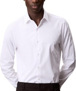 Calvin Klein Slim Esntl Poplin Nos Str SLD Lv019eu000 Camisas de Vestir Hombre