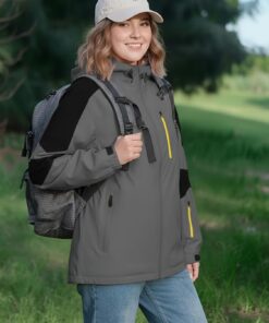 Chaquetas Softshell para mujer, impermeables, ligeras, cálidas, para senderismo, viajes, esquí, cortavientos