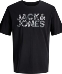 JACK & JONES Jjejeff Logo tee SS Sn Jjejeff Logo tee SS Sn Hombre (Pack de 1)