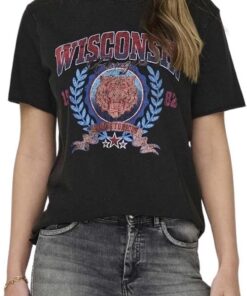 Camiseta Estampada de Mujer de Manga Corta con Cuello Redondo y diseño Impreso Short Sleeve ONLLUCY.