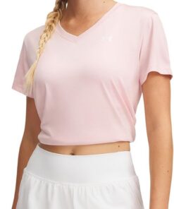 Under Armour Women's UA Tech™ Twist V-Neck Short Sleeve Tech SSV- Twist Mujer (Pack de 1)