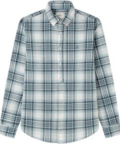 Springfield Checks Cotton Slub Shirt with Tree Embroidery Camisa Hombre
