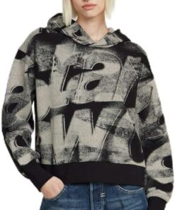 G-Star Sudadera Sprayed Letters Loose Hooded Mujer