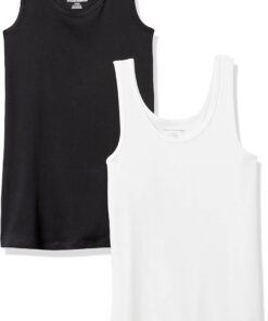Amazon Essentials Mujer Camiseta de Tirantes de Ajuste Entallado