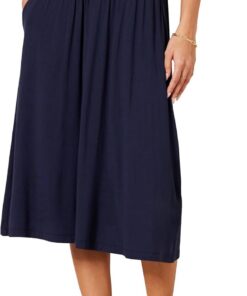 Amazon Essentials Mujer Falda Midi de Punto con Tirantes