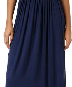 Amazon Essentials Mujer Vestido Largo sin Mangas y con Cintura (Talla Grande Disponible)