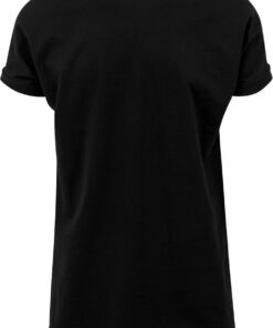 Urban Classics Camiseta Larga de Manga Vuelta Hombre Camiseta Blanco 100% algodón Regular
