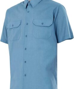 VELILLA 522; Camisa de Manga Corta; Color Celeste; Talla 3XL