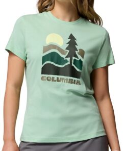 Columbia Ruby Springs Graphic Fitted Short Sleeve Camiseta de Manga Corta Mujer (Pack de 1)