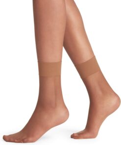 FALKE mujer Shelina 12 DEN calcetines ultra-transparente con acabado reluciente y parte superior suave para un suave agarre en la pantorrilla fino suave material 1 par