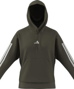 adidas Mujer Essentials 3-Stripes Fleece Hoodie