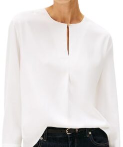 Tommy Hilfiger Blusa Mujer Relaxed con Raja Lateral