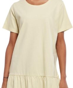Urban Classics Ladies Valence tee Mujer Vestido Corto Negro 100% algodón
