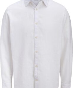 JACK & JONES Jjesummer Linen Blend Shirt L/S Sn Jjesummer Linen Blend Camiseta L/S Sn Hombre (Pack de 1)