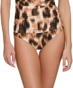 DKNY U-Wire Bandeau One Piece Swimsuit with Tummy Control Traje de baño de una Sola Pieza Mujer