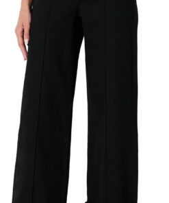 Amazon Essentials Vaqueros de Tiro Alto con Pernera Ancha y Vuelta en los Tobillos Mujer