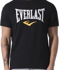 Everlast 2000 Black T-Shirt Hombre (Pack de 1)