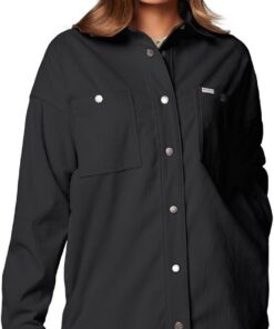 Columbia Chaqueta Tipo Camisa de Pana Blue Point Creek Camisa de Manga Larga Mujer (Pack de 1)