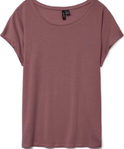 VERO MODA Vmava Plain Ss Top Gajrs Noos Camiseta Mujer (Pack de 1)